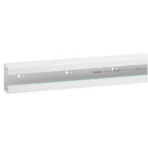 Goulotte Logix 45-85x50mm-1 compartiment-2m-Livré sans couvercle-PVC Blanc Artic