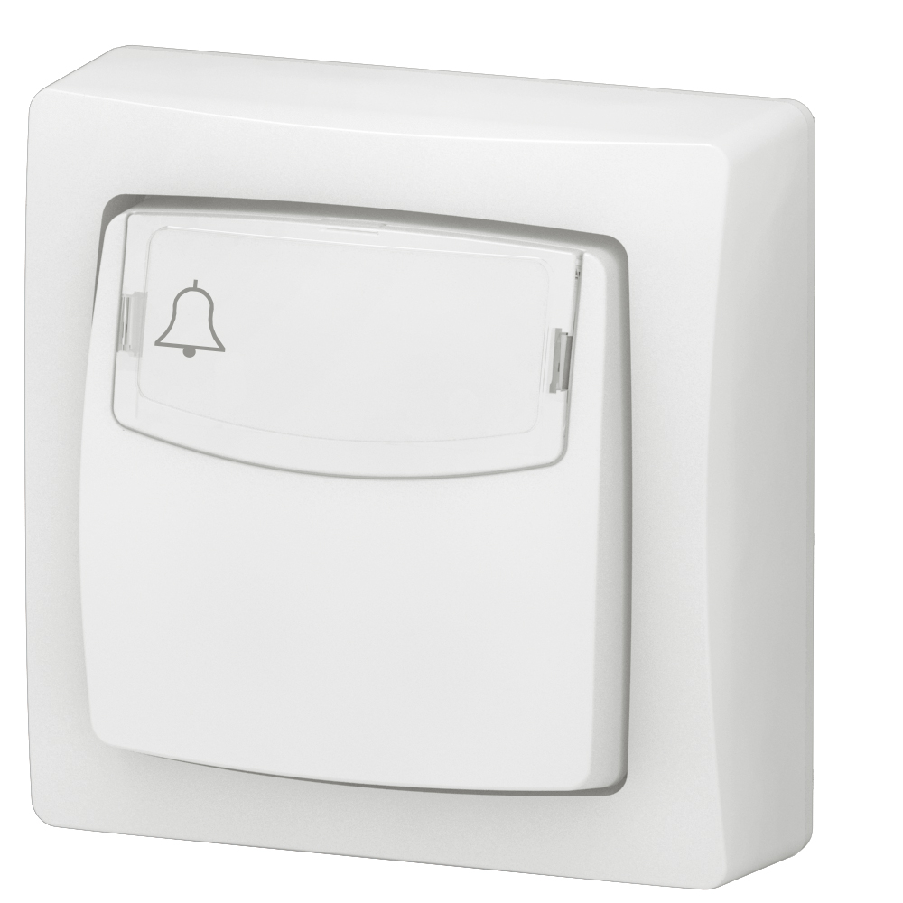 Poussoir porte-étiquette Appareillage Saillie complet blanc – Image 2