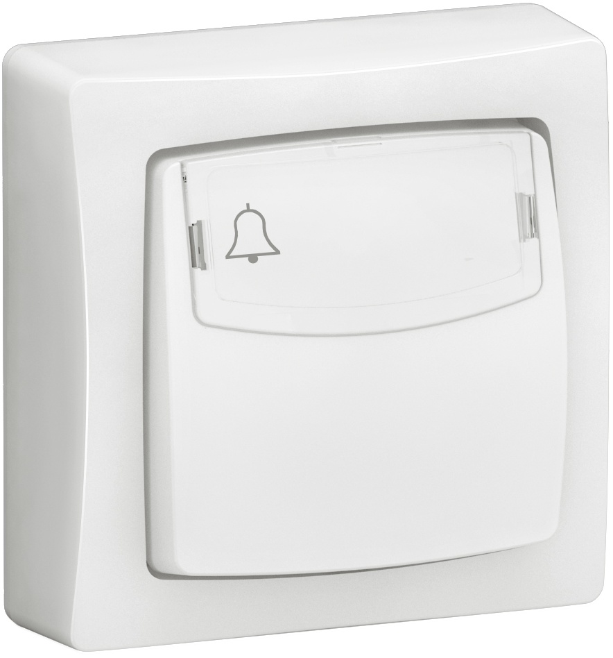 Poussoir porte-étiquette Appareillage Saillie complet blanc – Image 3