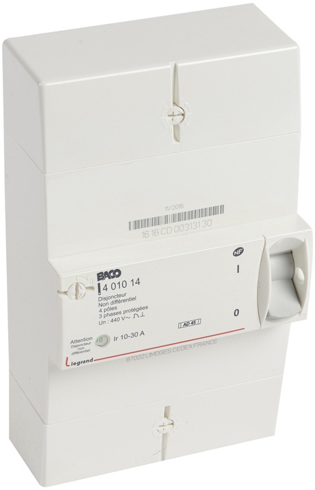 Disjoncteur de branchement Enedis tétrapolaire non différentiel - 30A – Image 2