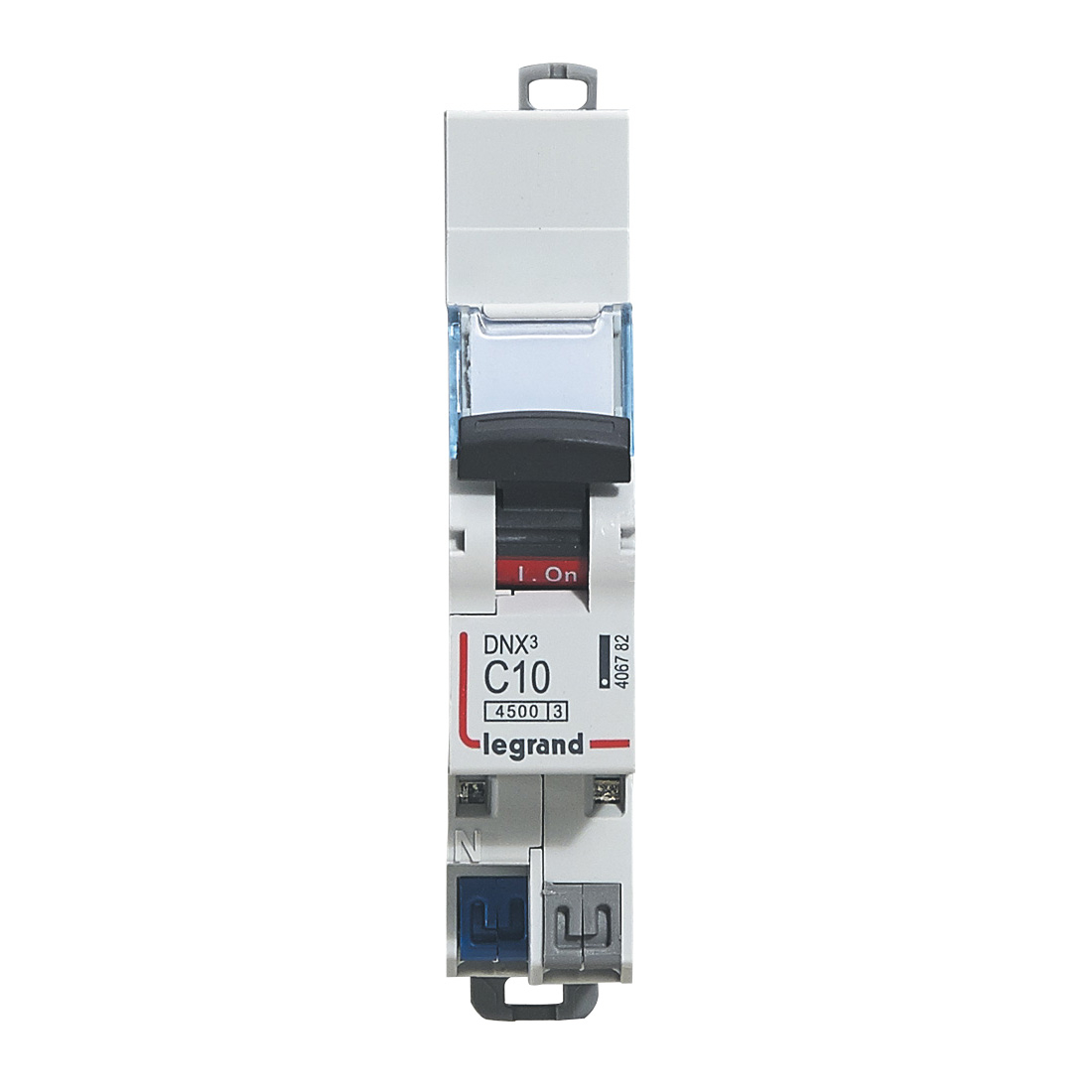 Disjoncteur DNX³ 4500 - auto/auto - 1P+N 230V~ 10A - 4,5kA - courbe C - 1 module – Image 2