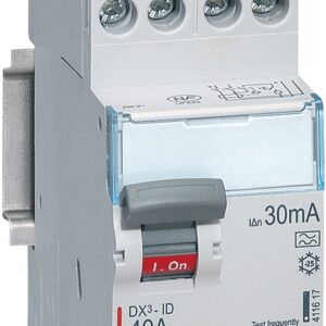 Interrupteur différentiel DX³-ID haut/haut vis - 2P 230V~ 40A typeA 30mA - 2 mod