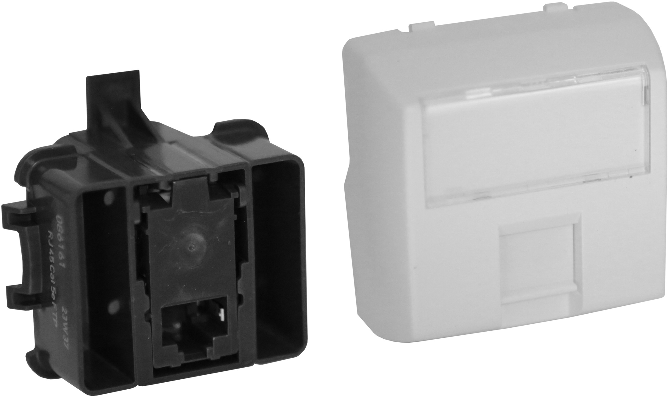 Prise RJ45 catégorie5e FTP Appareillage saillie composable - blanc