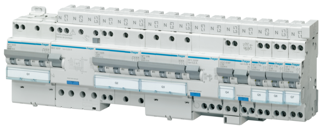 Interrupteur différentiel 40A 30mA 3P+N type AC à bornes décalées – Image 2