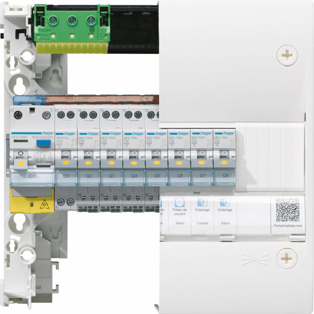 Tableau électrique gamma+ 13, 1 rangées, 13 M, Quickfix – Image 3