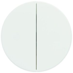 Interrupteur 4 en 1 Optima double, va-et-vient ou bouton poussoir blanc