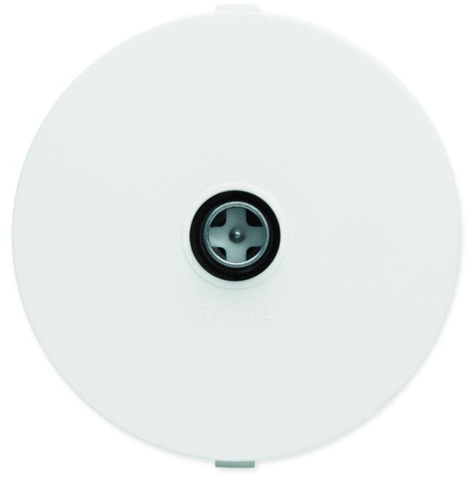 Prise Optima TV simple blanche