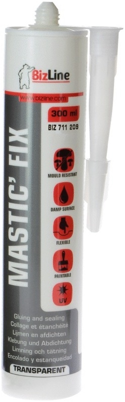 Mastic-colle MS polymère transparent 300 ml