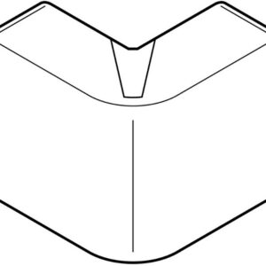 Angle extérieur Variasouple +ou-7° pour moulure Keva 50mmx20mm -PVC Blanc Artic