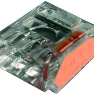 100 Bornes de connexion STAND 3 entrées pour fils rigides 0,5 à 2,5mm2 24A-450V