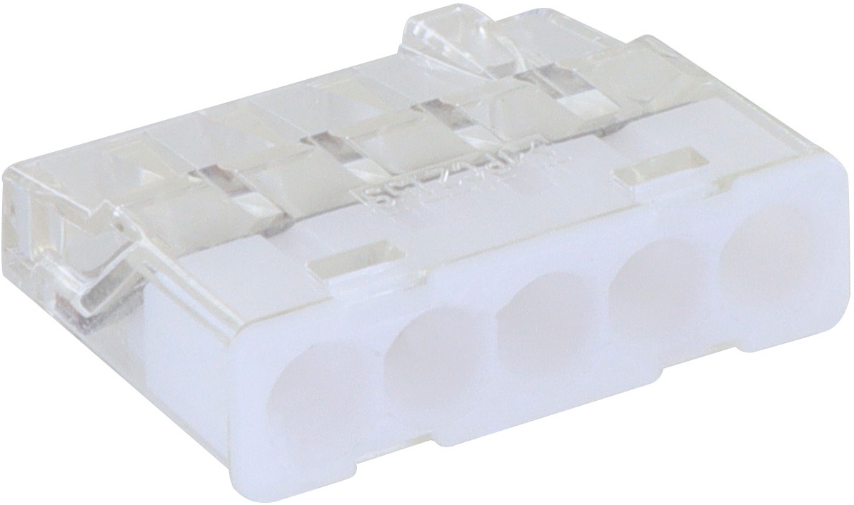 Borne de connexion transparente 5 entrées gris MINI CONNEX green – Image 4