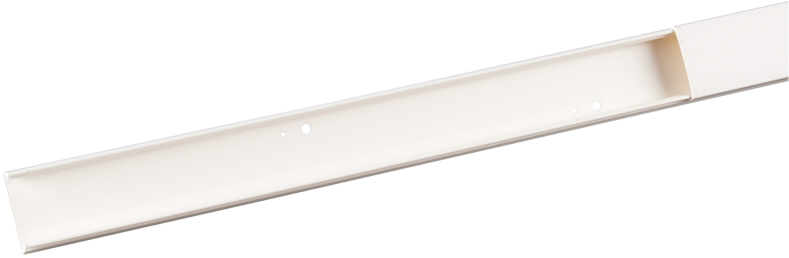 Moulure Keva 32mmx12mm-Fond+couvercle-1 compartiment-Longueur 2,10m-Blanc Artic