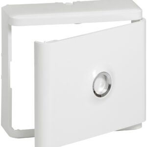 Habillage + porte blanche pour platines de branchement Drivia - Blanc RAL9003