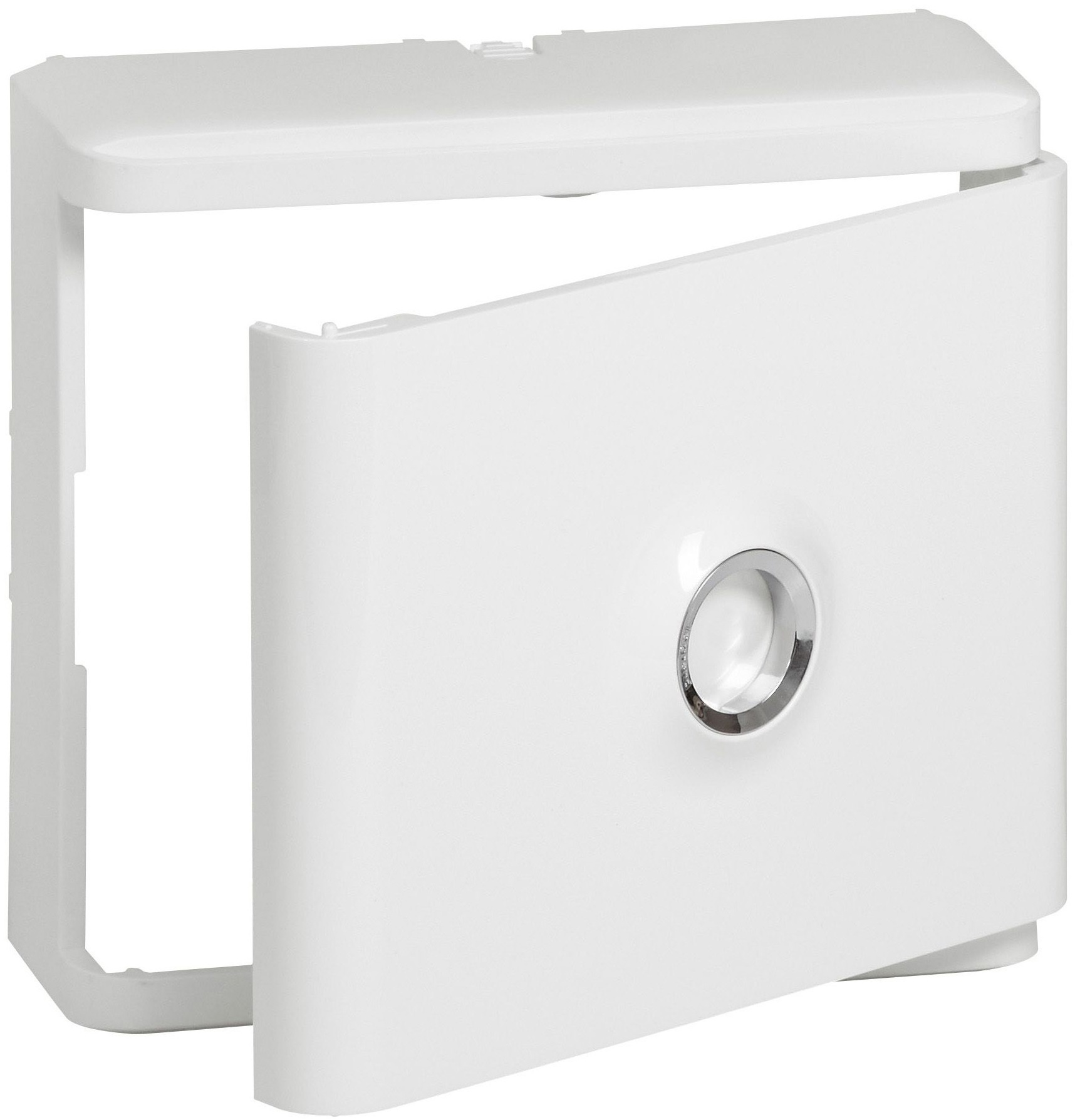 Habillage + porte blanche pour platines de branchement Drivia - Blanc RAL9003