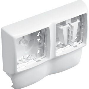 Cadre double Appareillage Saillie Legrand 20, 22x12mm-Pour moulure Keva 22x12mm
