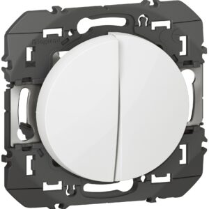 Transformeur pour 5 fonctions va-et-vient et poussoir dooxie finition blanc