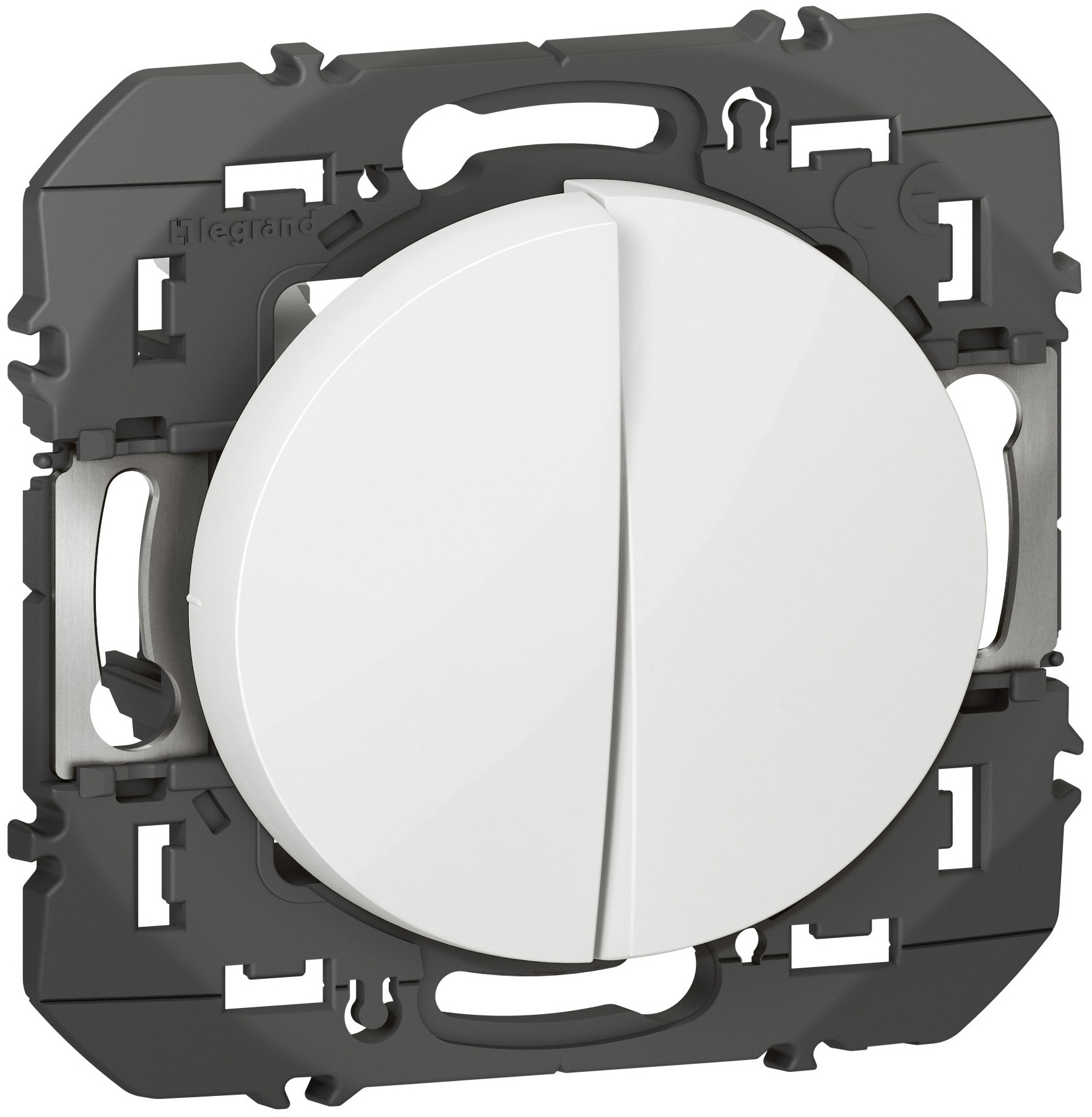 Transformeur pour 5 fonctions va-et-vient et poussoir dooxie finition blanc