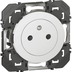 Prise de courant 2P+T Surface auto dooxie finition blanc - 16A 250V
