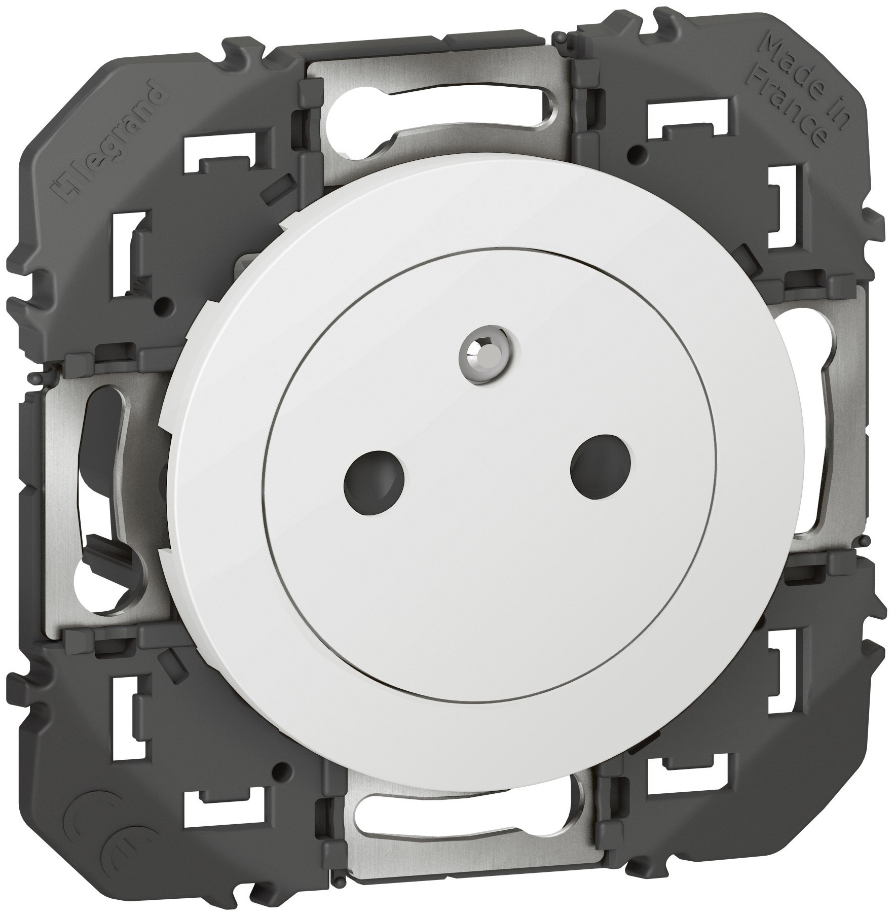 Prise de courant 2P+T Surface auto dooxie finition blanc - 16A 250V
