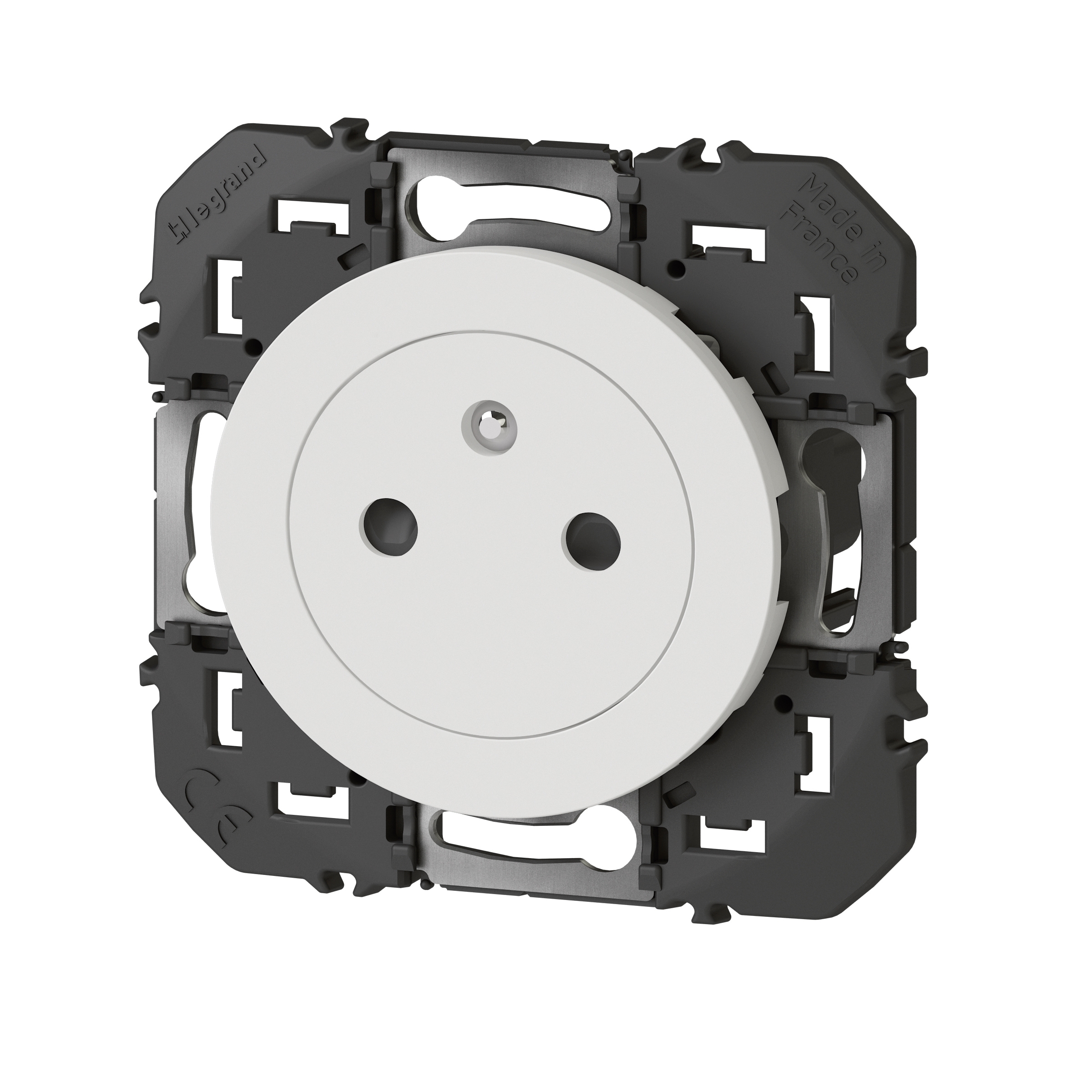 Prise de courant 2P+T Surface auto dooxie finition blanc - 16A 250V – Image 2