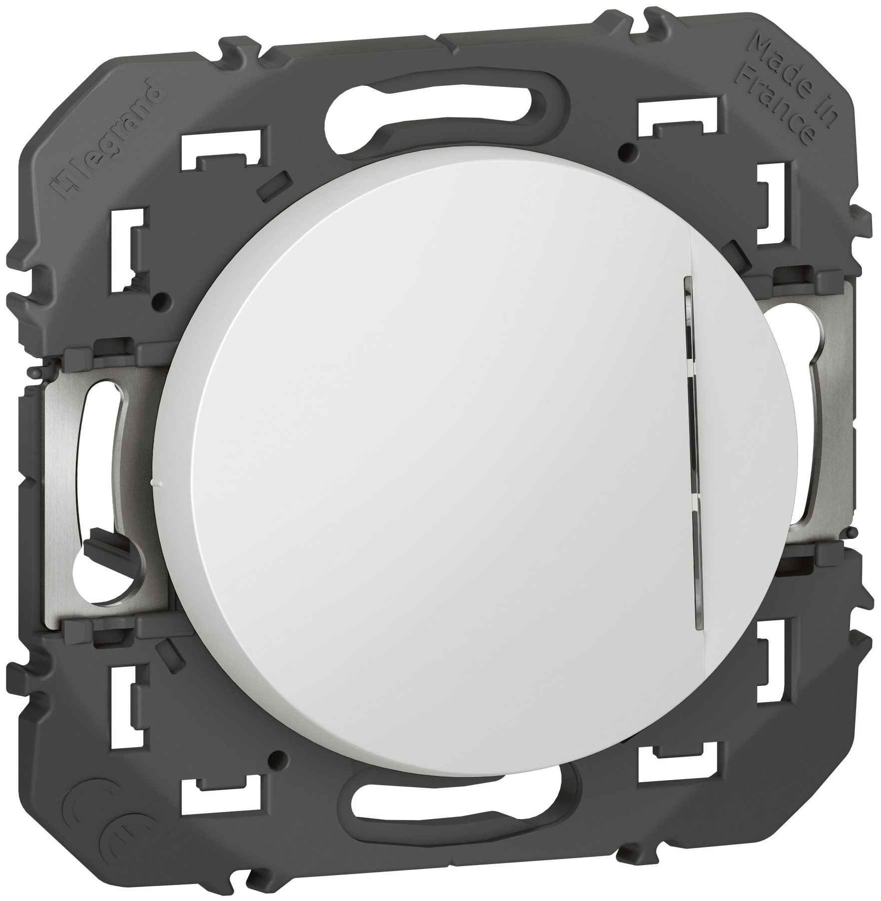 Interrupteur ou va-et-vient avec voyant témoin dooxie 10AX 250V~ finition blanc