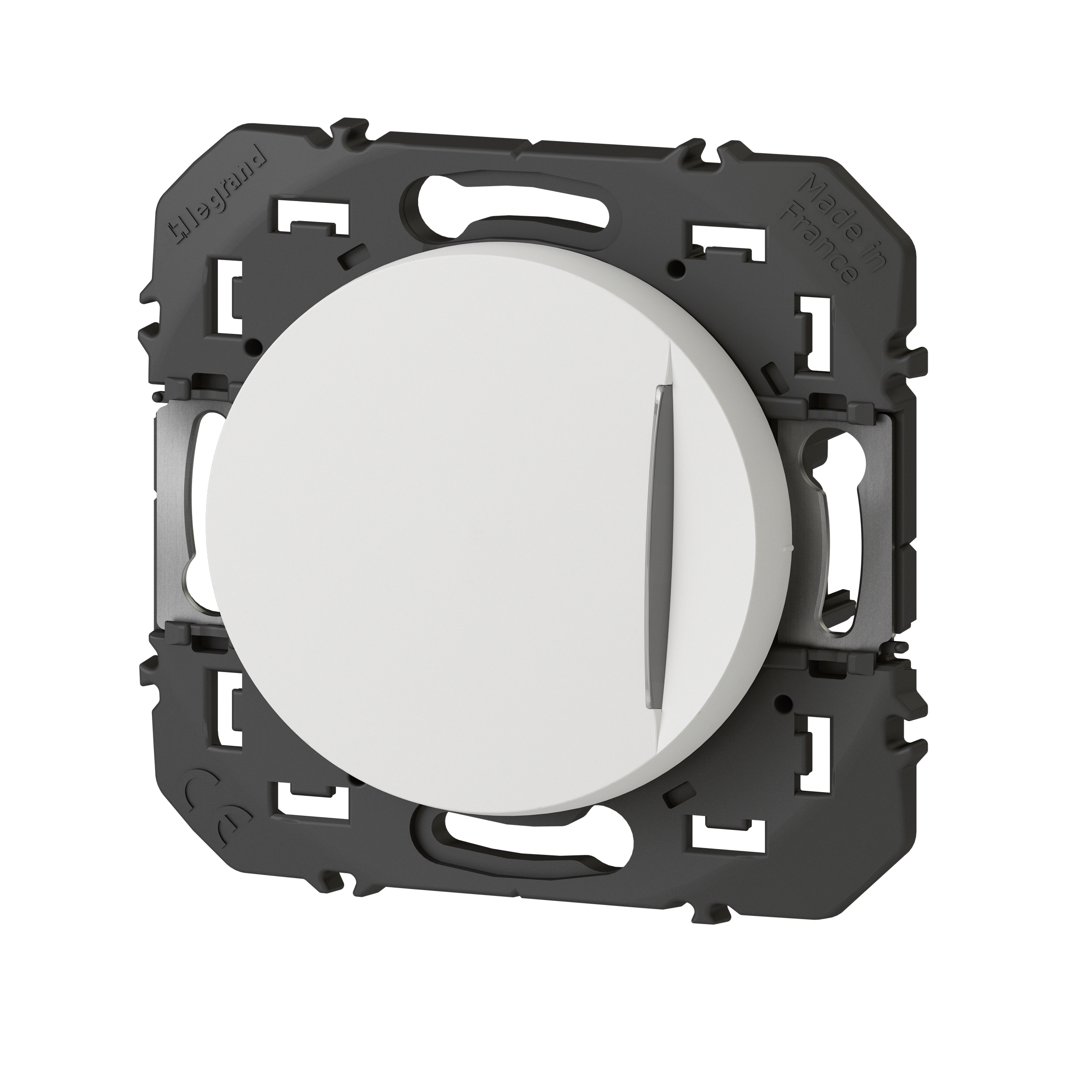 Interrupteur ou va-et-vient avec voyant témoin dooxie 10AX 250V~ finition blanc – Image 2
