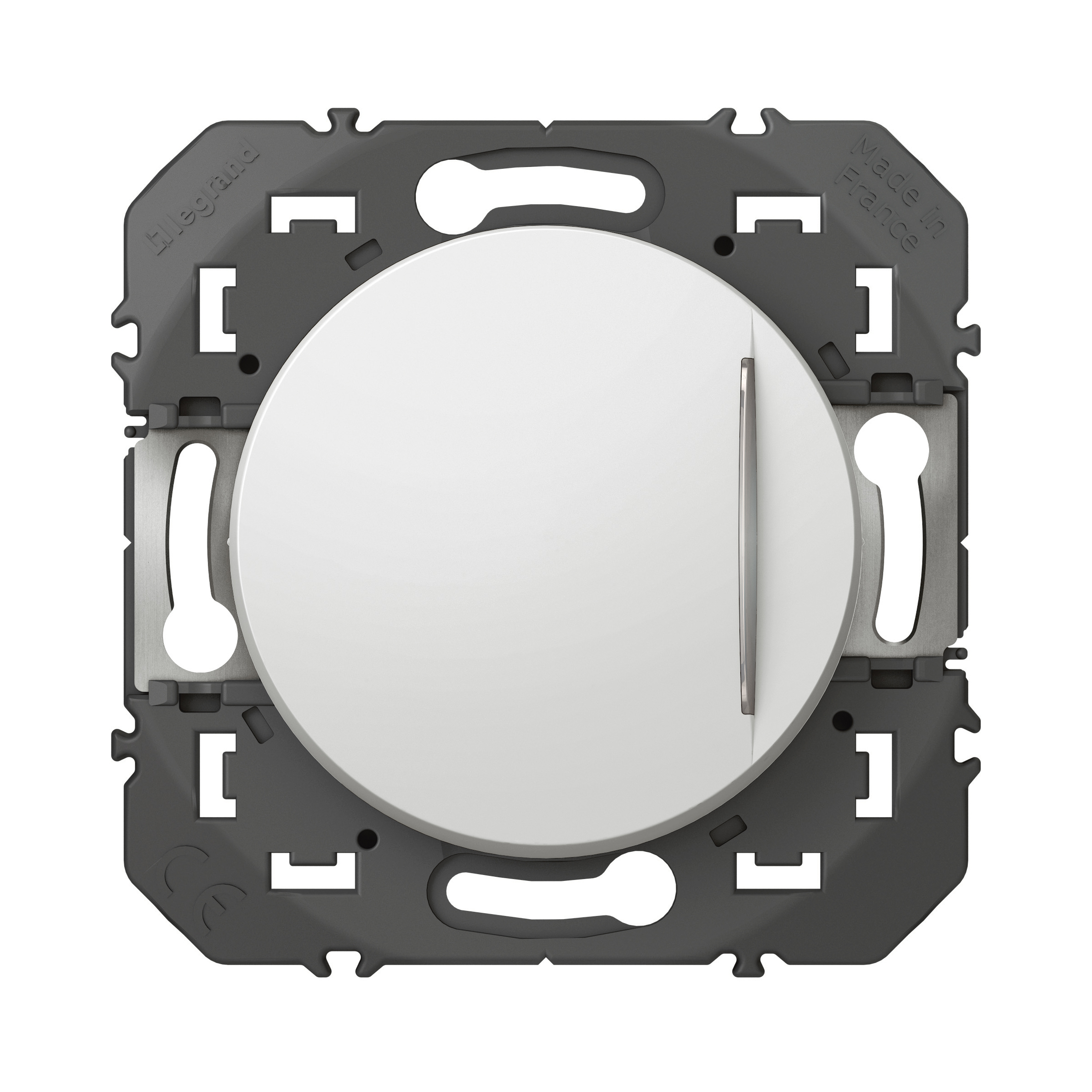 Interrupteur ou va-et-vient avec voyant témoin dooxie 10AX 250V~ finition blanc – Image 3