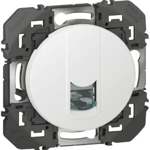 Prise blindée RJ45 catégorie 6 FTP dooxie finition blanc