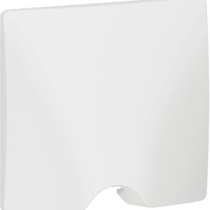 Sortie de câble IP21 dooxie complète avec plaque à encastrer - finition blanc