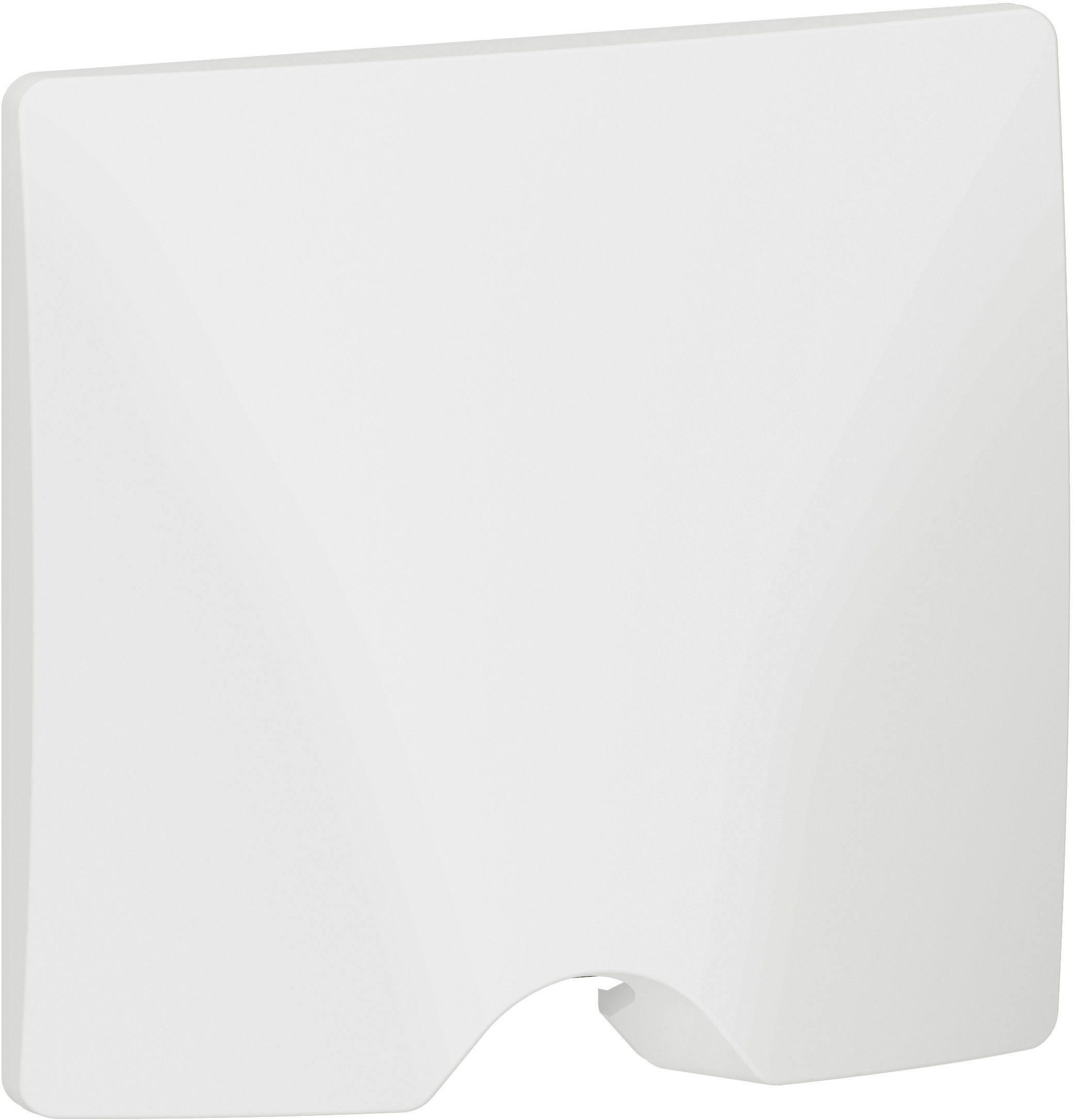 Sortie de câble IP21 dooxie complète avec plaque à encastrer - finition blanc