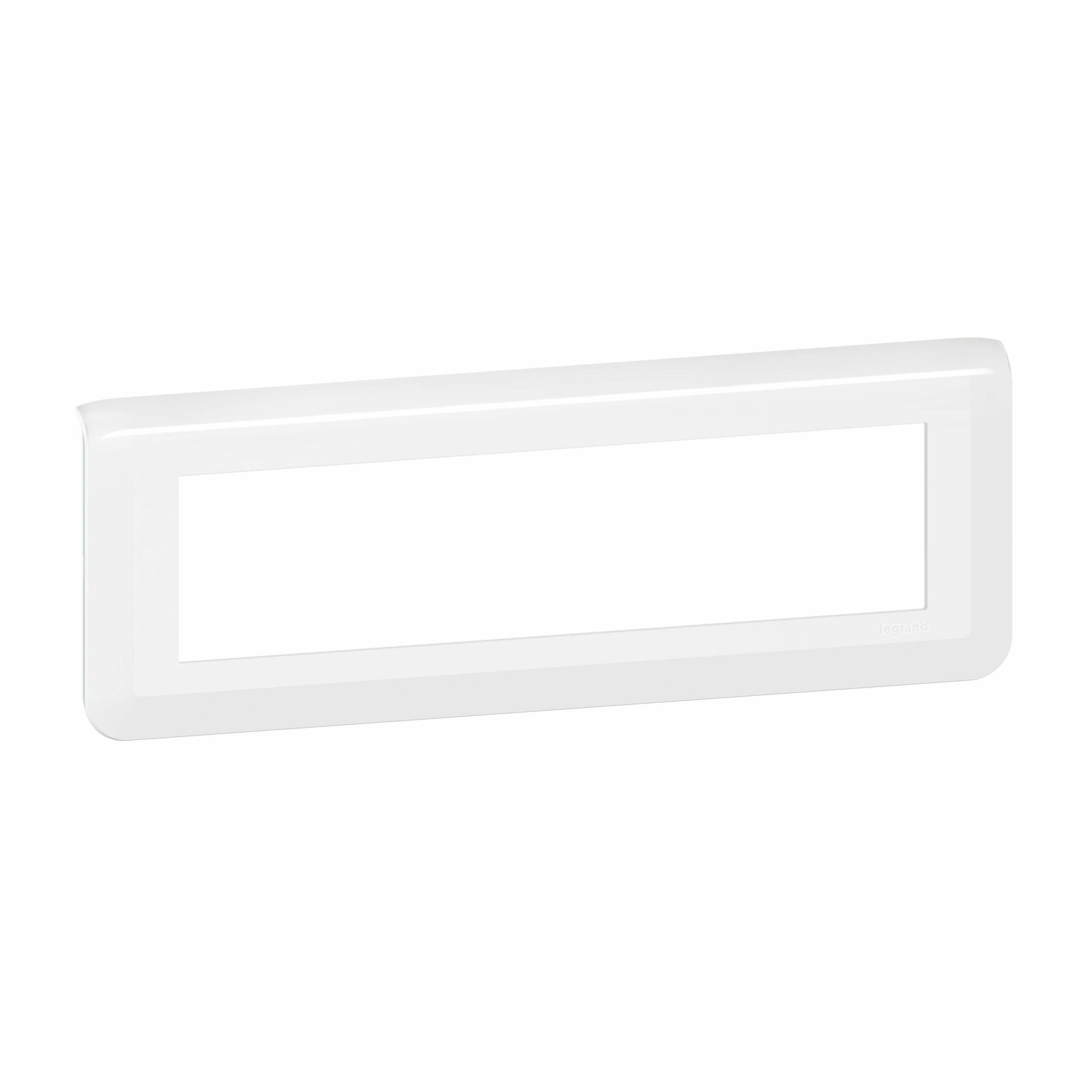 Plaque de finition horizontale Mosaic pour 8 modules blanc – Image 2