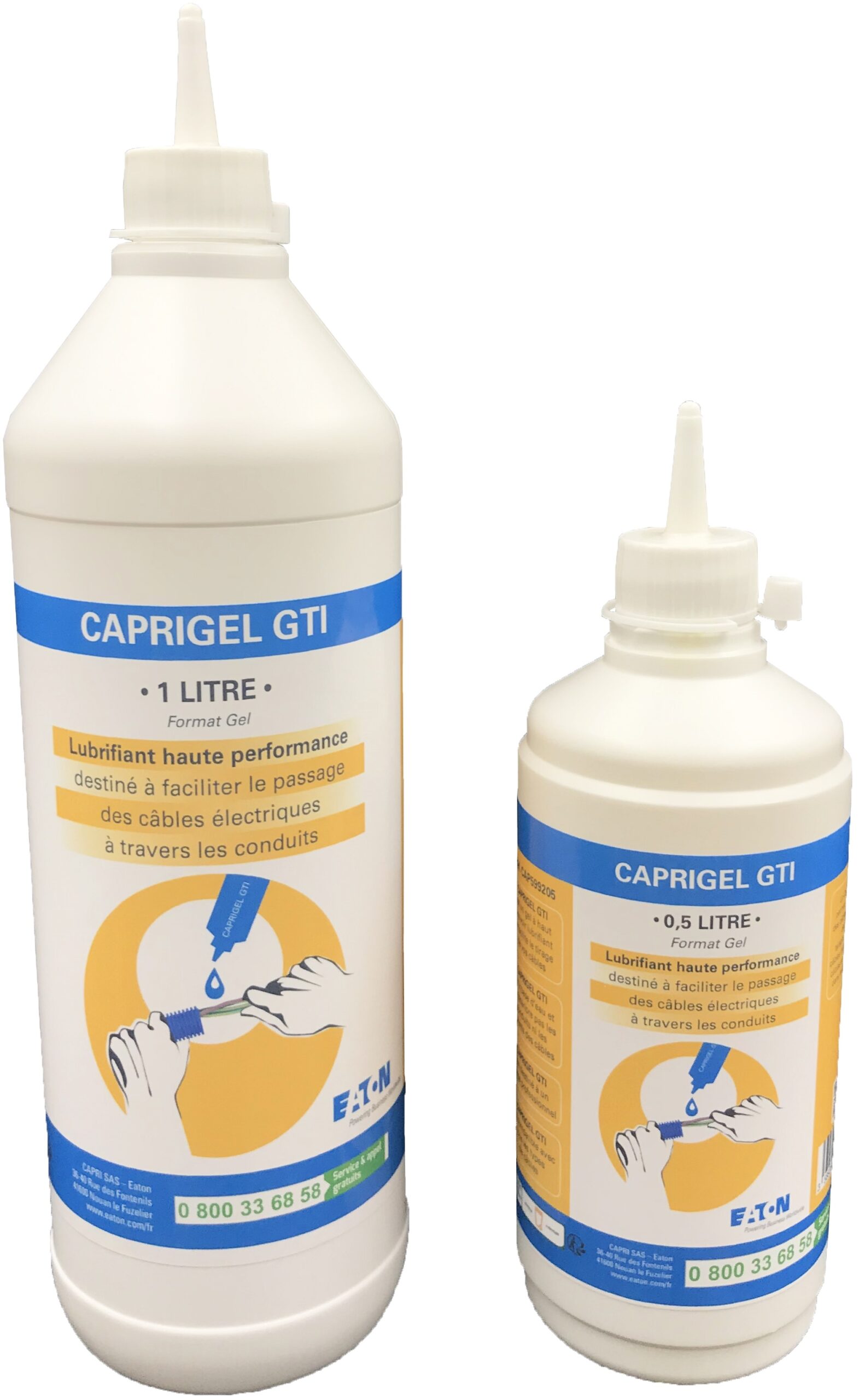 Bouteille de lubrifiant électrique Caprigel GTI 1L pour tout type de câble – Image 2