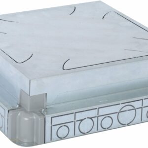 Boîte d'encastrement chape béton auto-ajustable pour boîte de sol 16/24 modules