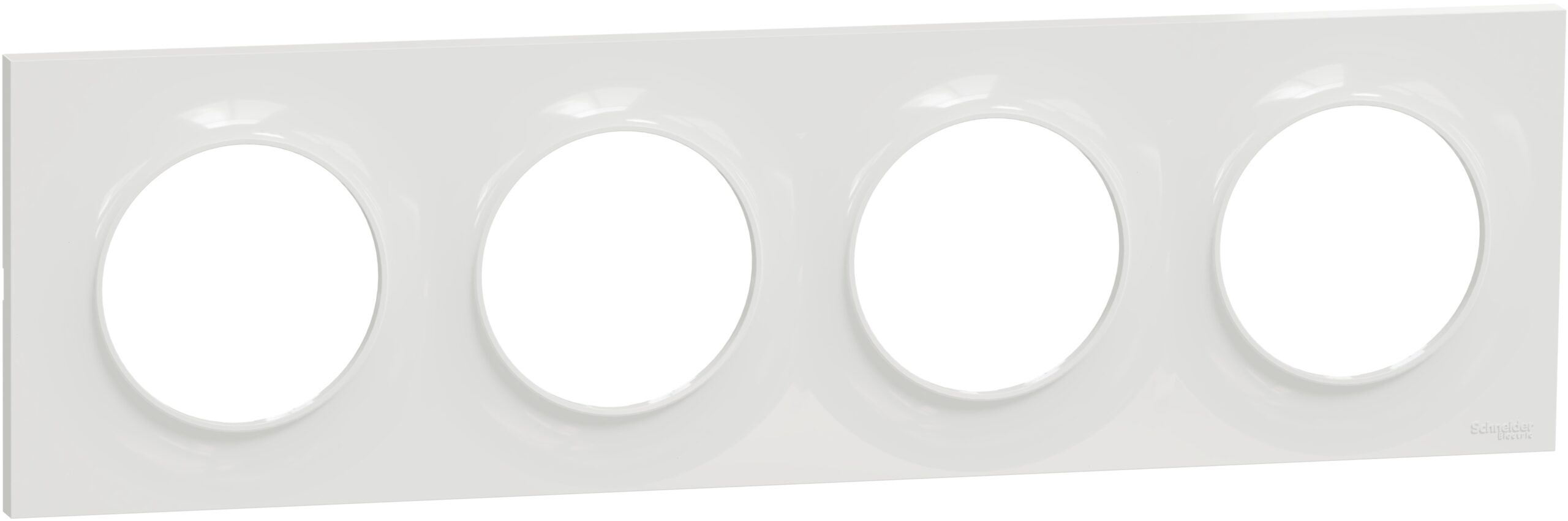 Odace 2011 Styl - plaque 4 postes H/V entraxe 71mm blanc – Image 3