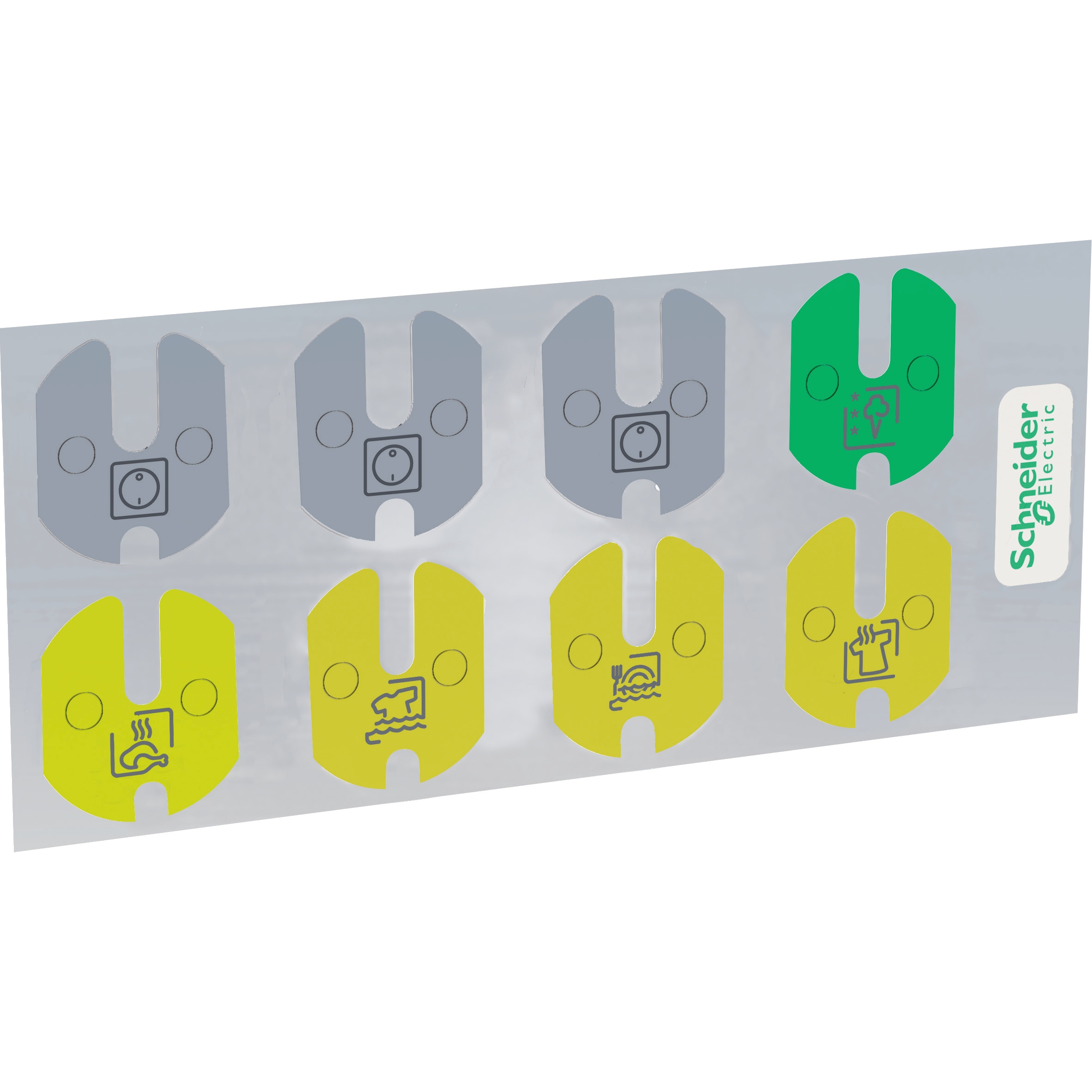 Odace 2011 - lot de 10 feuilles de 8 autocollants de repérage prises de courant – Image 3