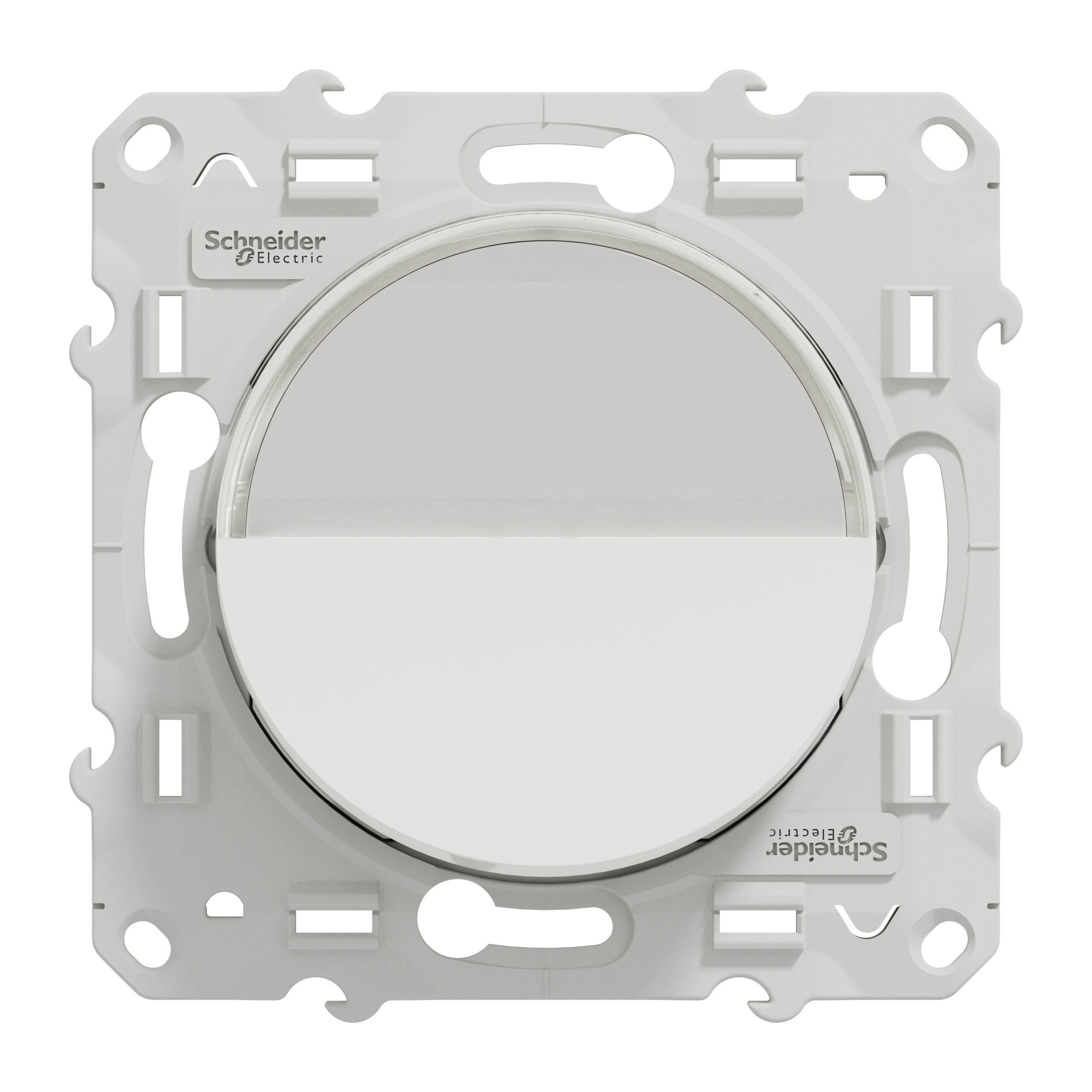 Odace 2011 - poussoir avec porte-étiquette - blanc – Image 2