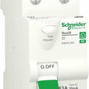 Resi9 XE - interrupteur différentiel - 2P - 63A - 30mA - Type AC - embrochable