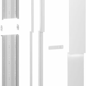 Resi9 - kit goulotte 13M - 2 parties - corps - capot - cloisons - capot ERDF