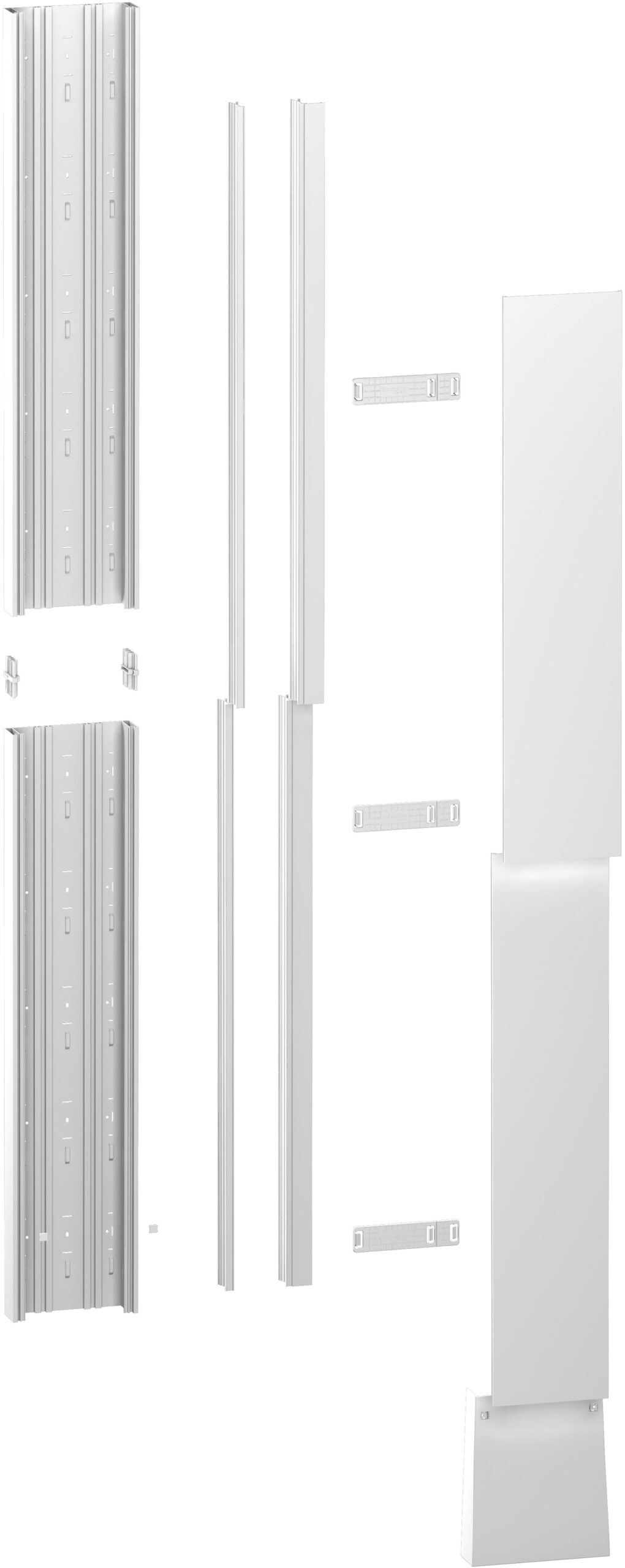 Resi9 - kit goulotte 13M - 2 parties - corps - capot - cloisons - capot ERDF
