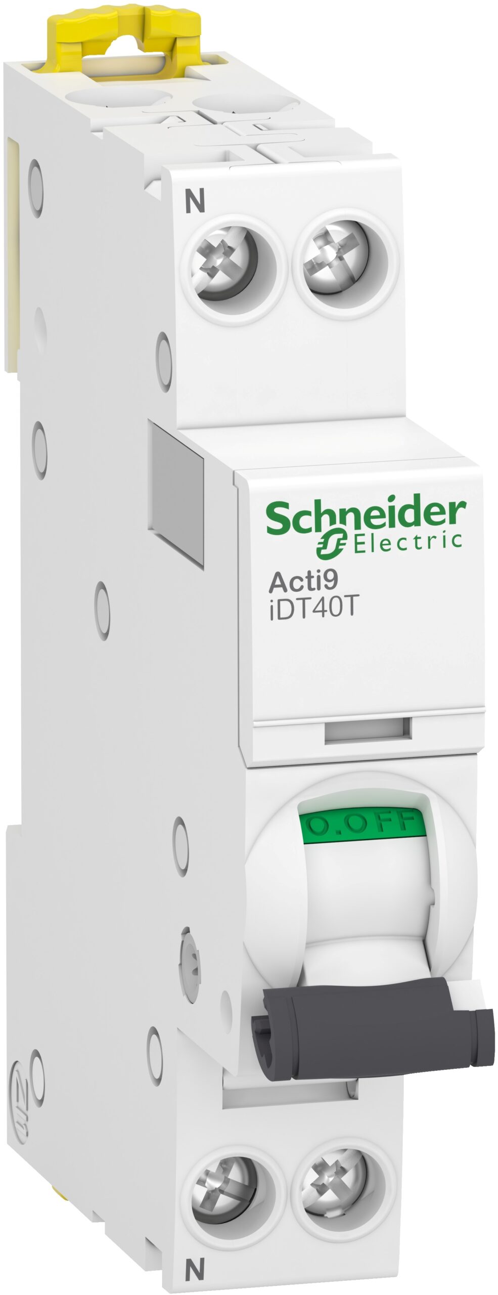 Acti9 iDT40T - Disjoncteur modulaire - 1P+N - 10A - Courbe C - 4500A/6kA