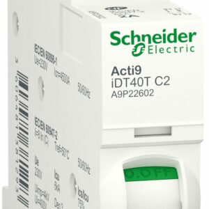 Acti9 iDT40T - Disjoncteur modulaire - 1P+N - 2A - Courbe C - 4500A/6kA