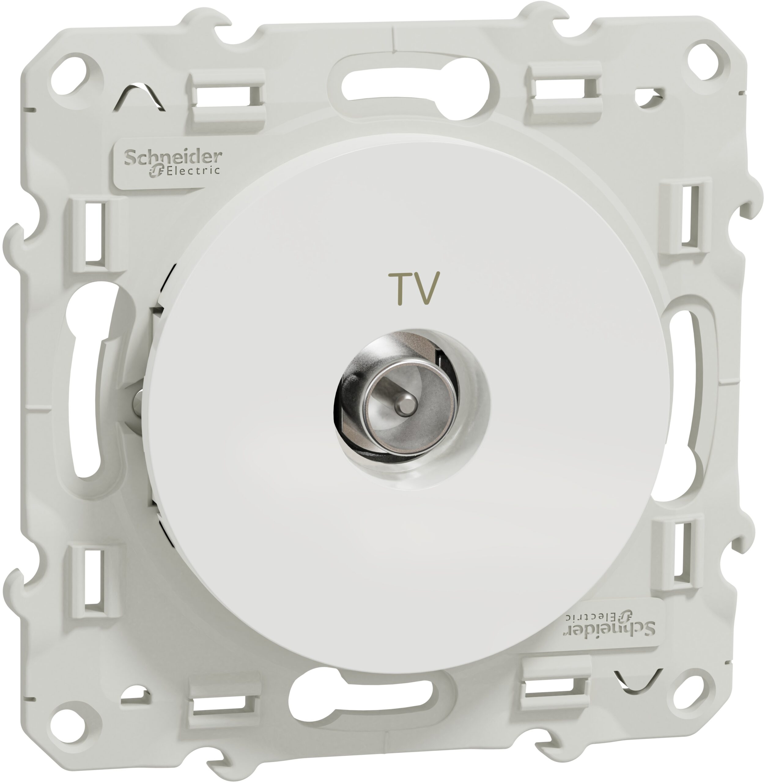 Odace 2011 - prise TV simple - blanc – Image 3
