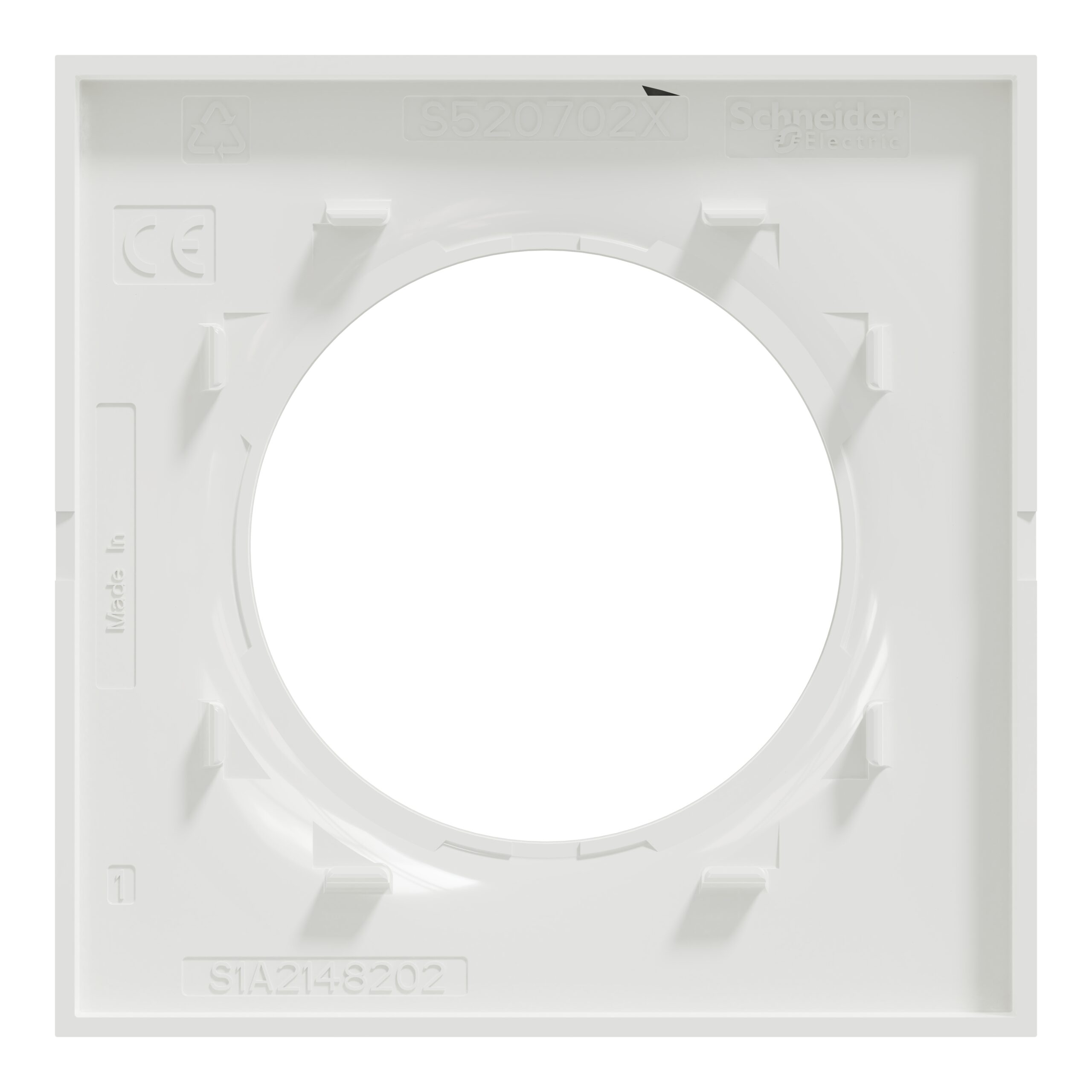 Odace 2011 Styl - plaque 1 poste blanc – Image 2