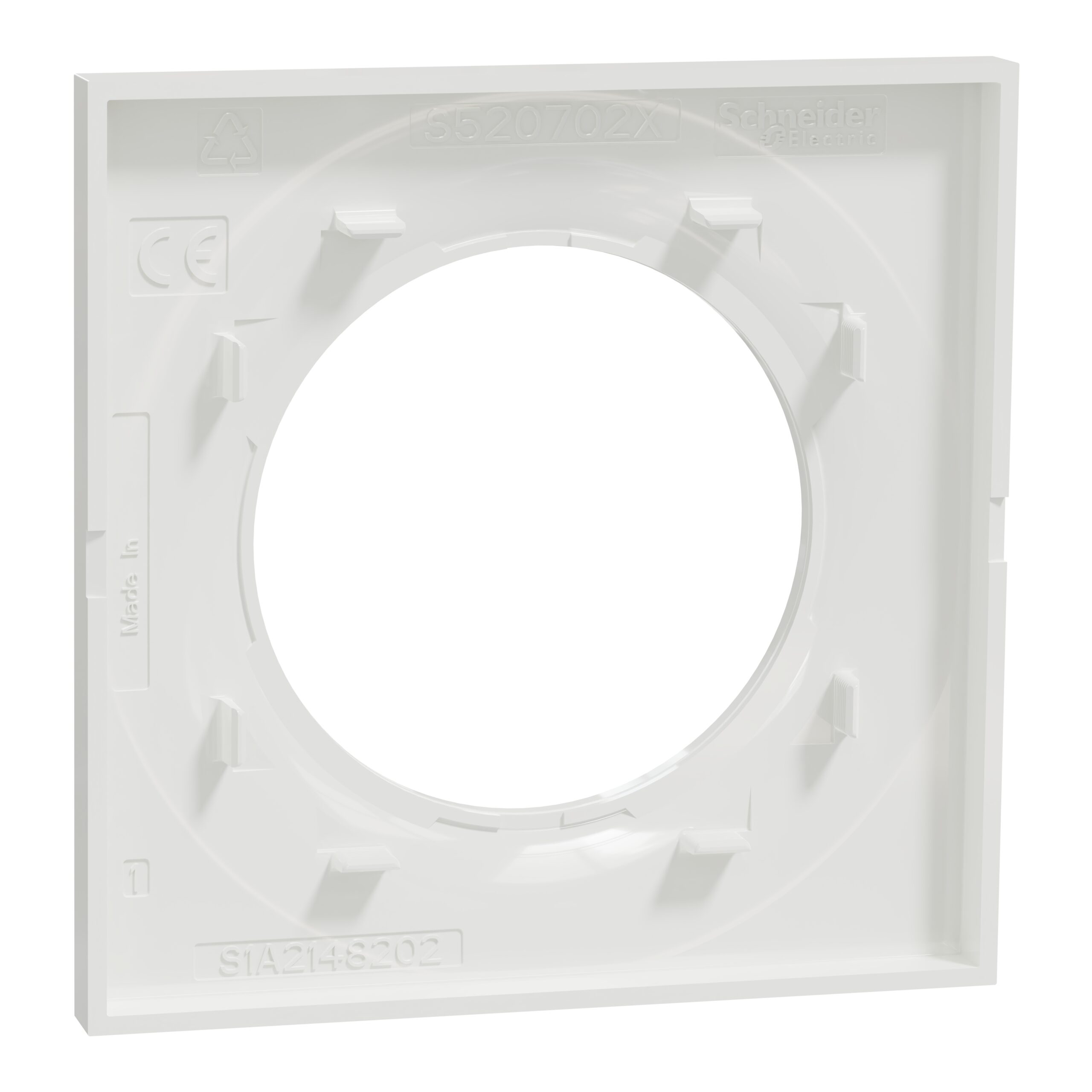 Odace 2011 Styl - plaque 1 poste blanc – Image 3