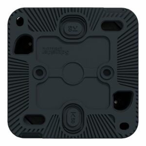 Mureva Styl - Prise courant 2P+T - saillie - IP55 - IK08 - connexion auto - gris