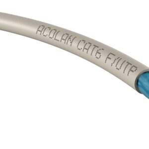 Câble F/UTP cat6 LSOH-FR 4P couronne 100m ivoire Dca