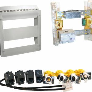 Coffret Drivia 13 Basique économique équipé de 4 prises RJ45