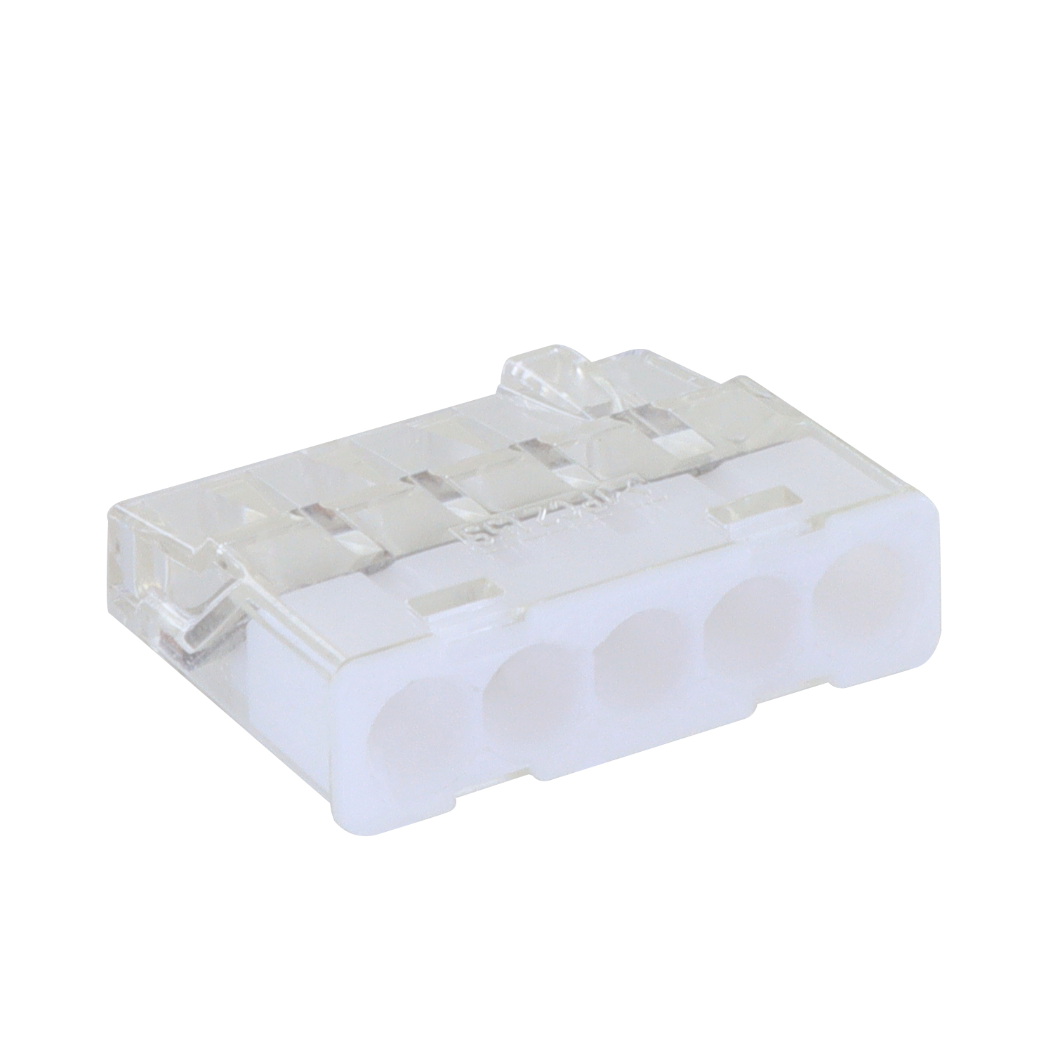 Borne de connexion transparente 5 entrées gris MINI CONNEX green – Image 2