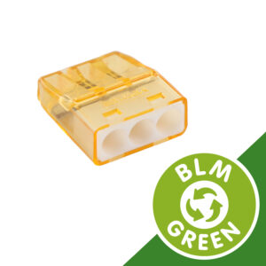 Borne de connexion transparente 3 entrées orange MINI CONNEX green