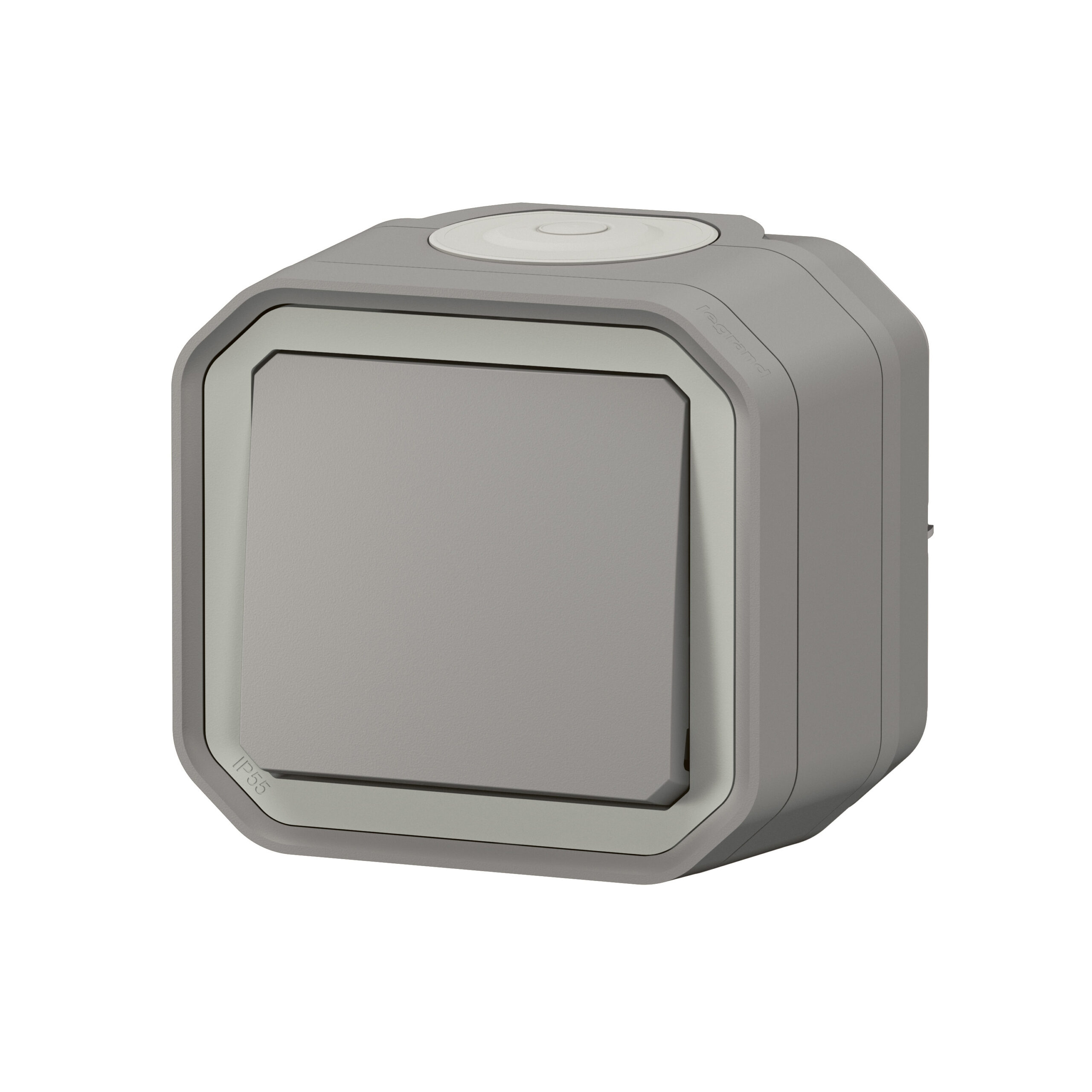 Interrupteur ou va-et-vient 10AX 250V étanche Plexo complet saillie gris – Image 6